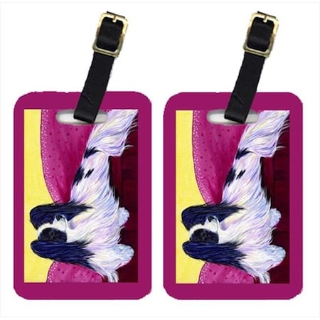 Carolines Treasures Carolines Treasures SS8416BT Papillon Luggage Tags - Pair Of 2 SS8416BT